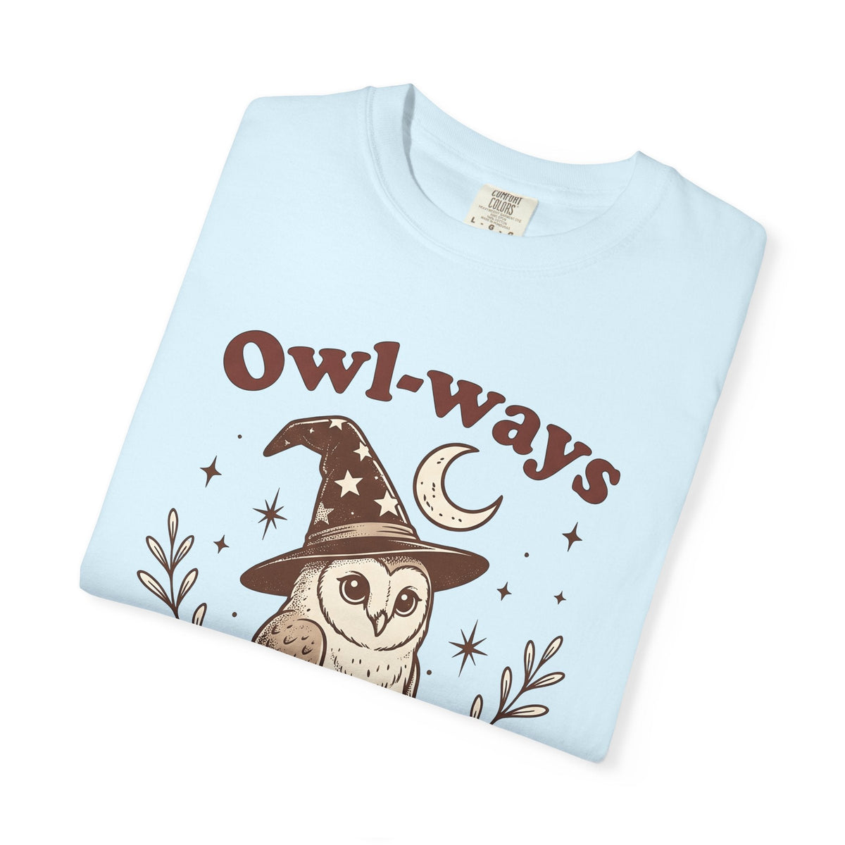 Owl Warlock Hat Shirt Halloween Mystic Unisex Gift Old School Tee Wizard Hat