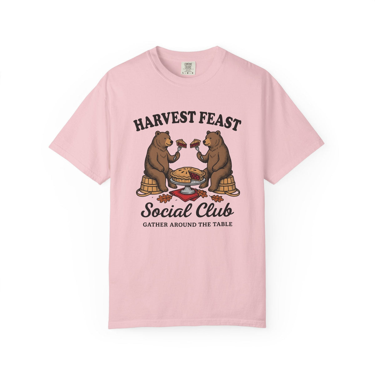 Bear Pie Vintage T-Shirt – Thanksgiving Harvest Autumn product image 3