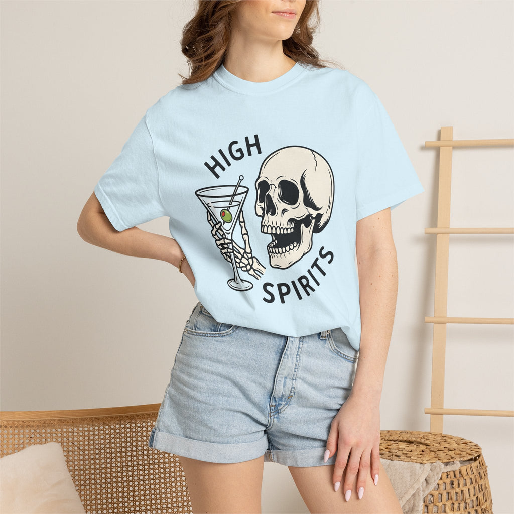 Skull Martini Glass Shirt Drinks Halloween Decorations product image 9