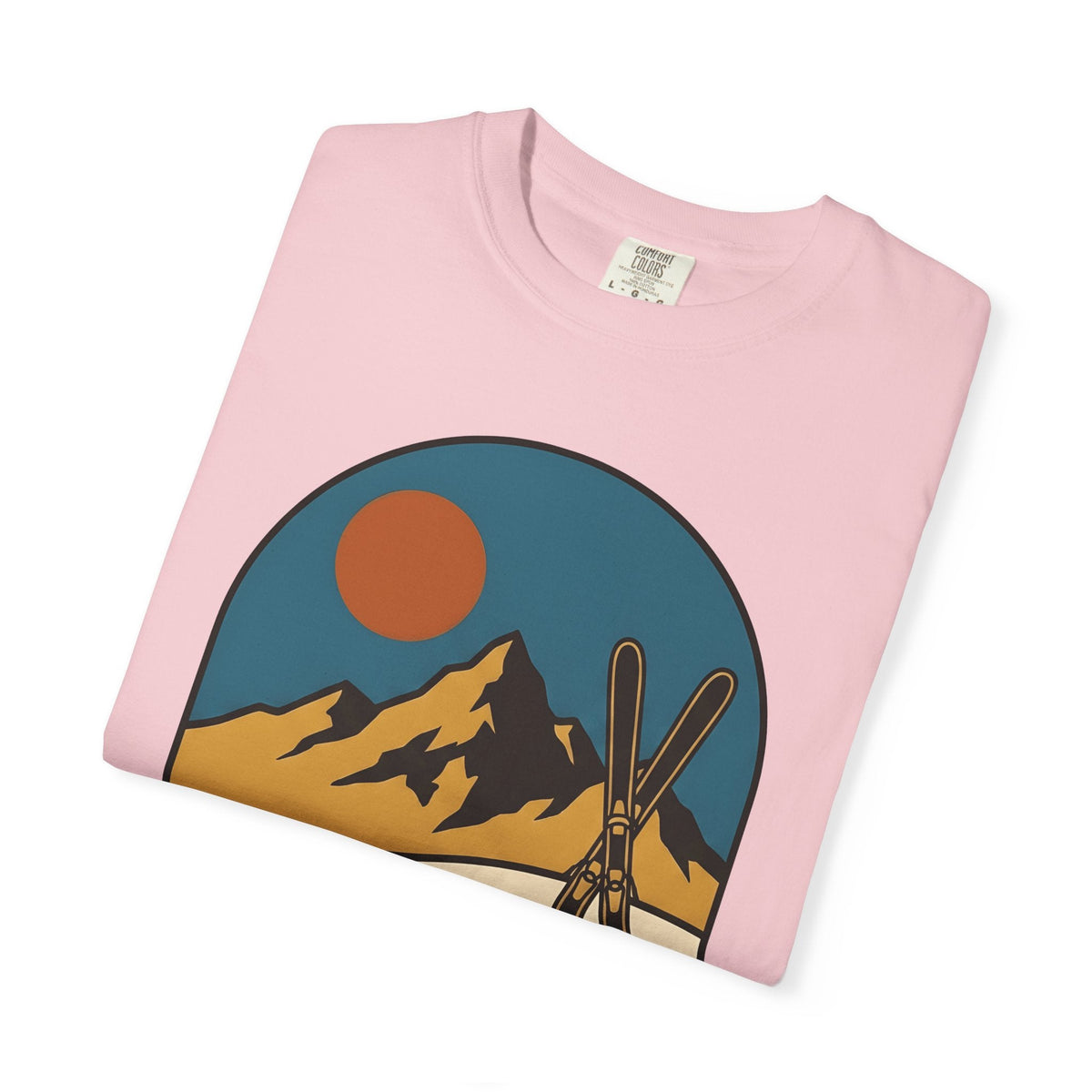 Alpine Skis Shirt Skiing Exploration Unisex Gift Hand Drawn product image 11