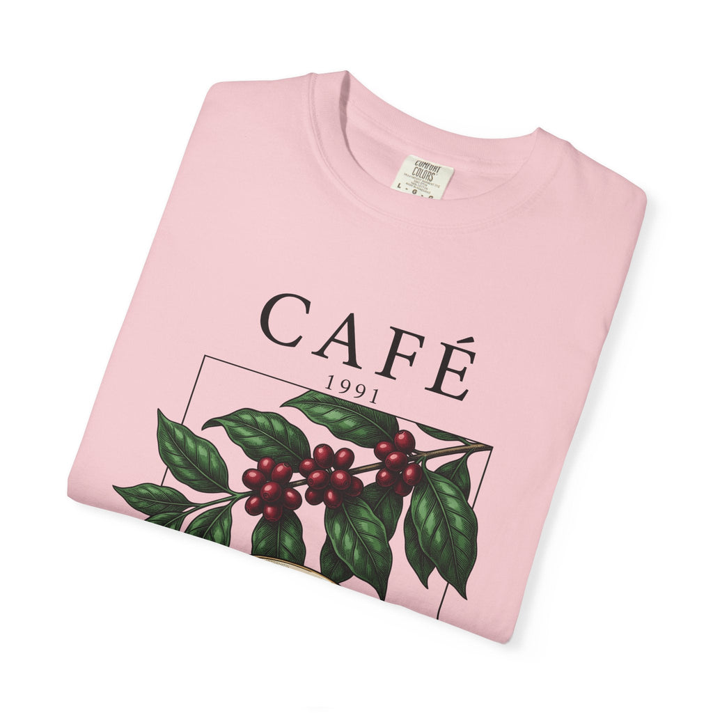 Espresso Cup Shirt Coffee Floral Unisex Gift Nostalgic Tee Coffee Mug T-Shirt