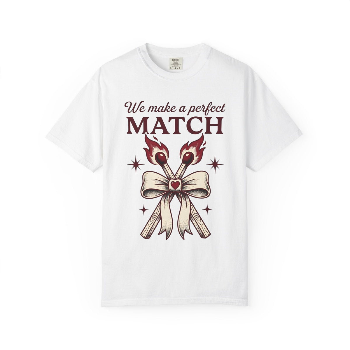 Burning Match Bow Shirt St. Valentine's Day Relationship product image 1