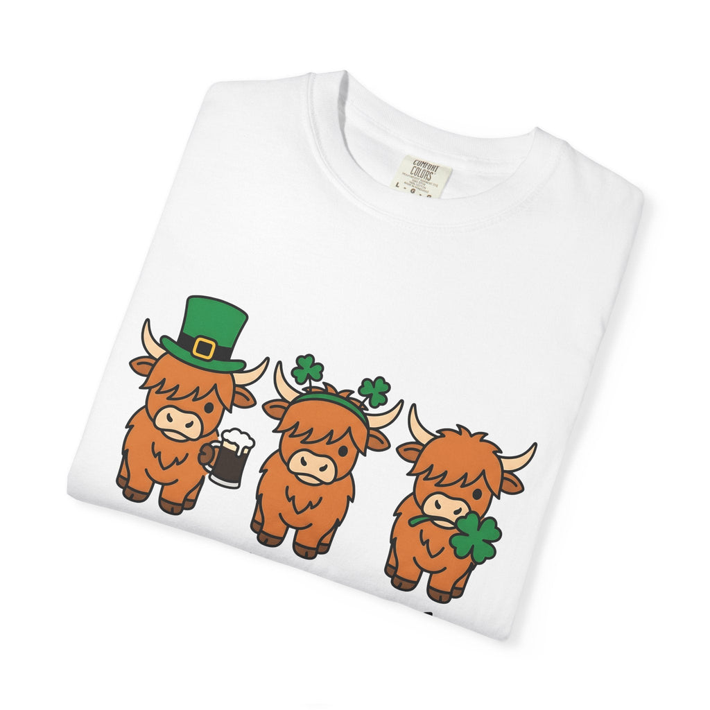 Highland Cow Shirt St Patrick's Day Animal Unisex Gift Cute product image 5