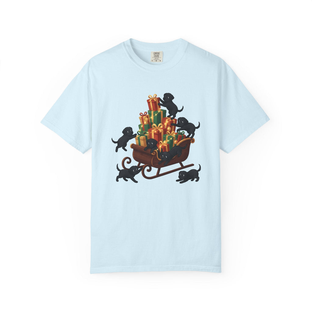 Black Lab Pups Shirt Christmas Animal Unisex Gift Sweet Tee product image 2