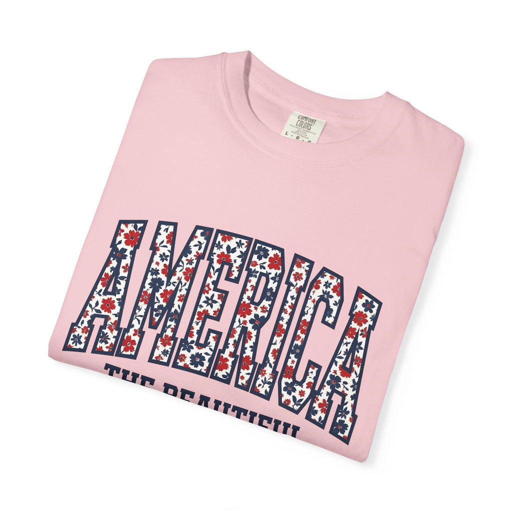 Floral Stars Pattern Shirt 4th Of July Patriotic Unisex product image 11