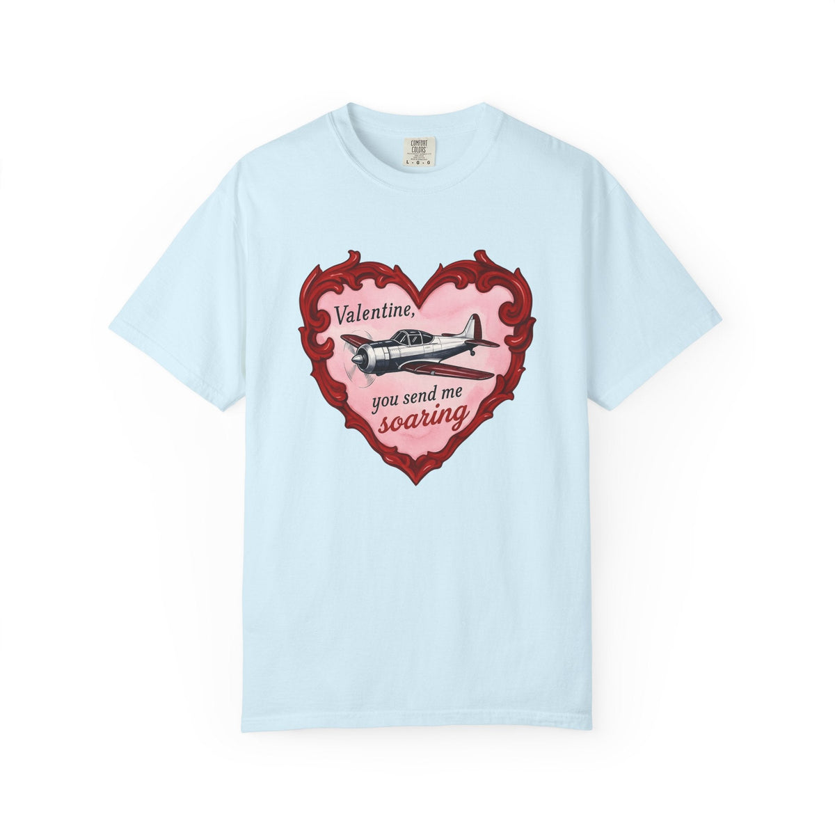 Airplane Love Shirt St Valentines Day Unisex Gift Retro Tee product image 2