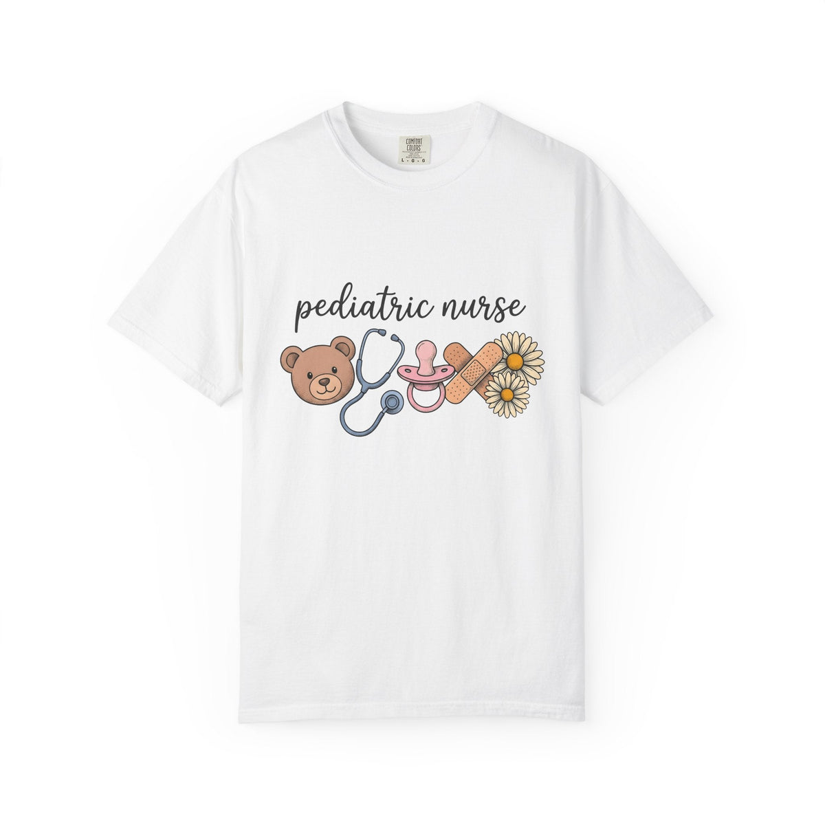 Teddy Bear Stethoscope Pacifier Shirt Nurse Care Unisex product image 1