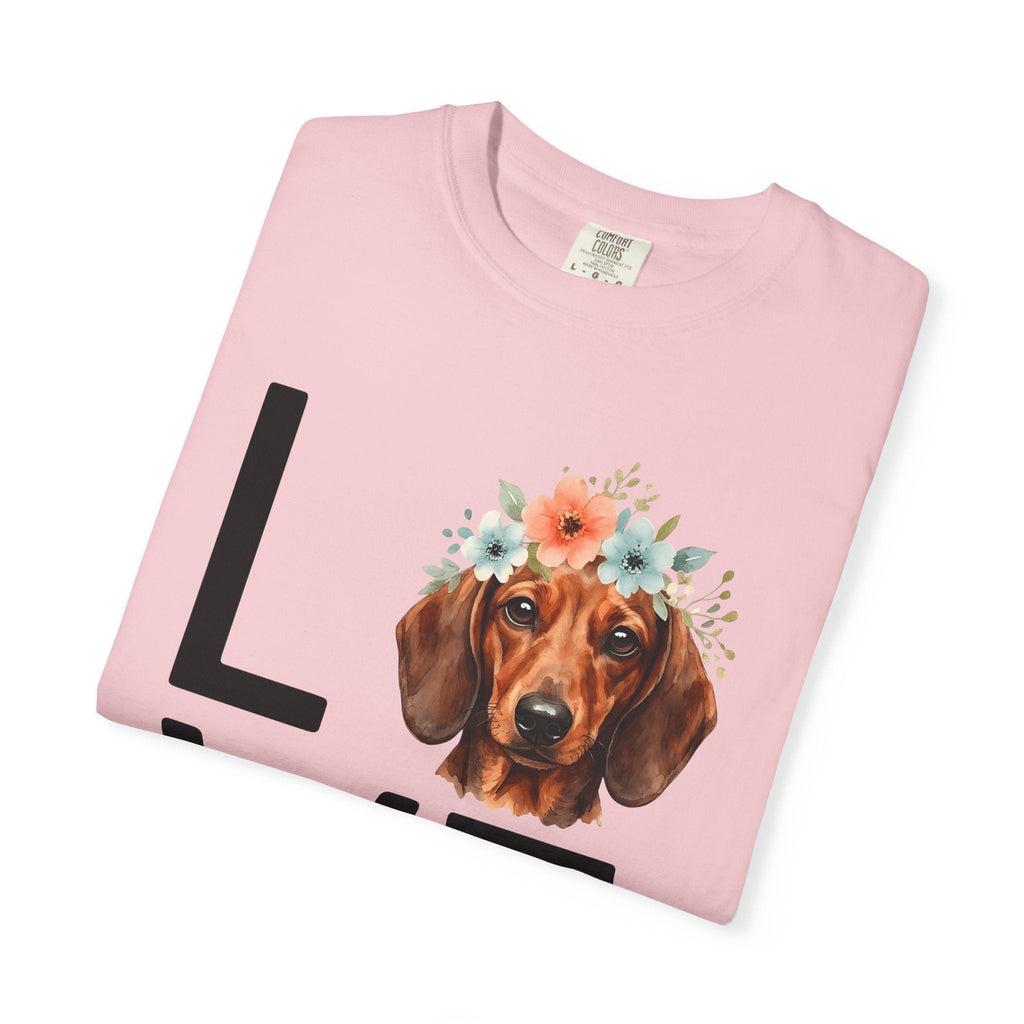 Dachshund Hound Shirt Dog Garden Unisex Gift Painted Tee product image 11
