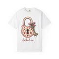 Love Lock Shirt Valentine Partner Unisex Gift Retro Tee product image 1