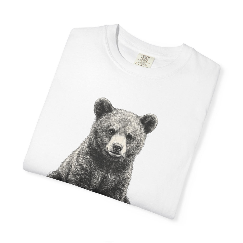 Bear Baby Shirt Animals Fauna Gift Women Sketch Tee Cub product image 5