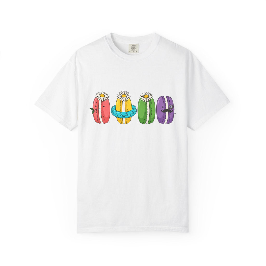 Cute Macarons Shirt Desserts Food Unisex Gift Kawaii Tee product image 1
