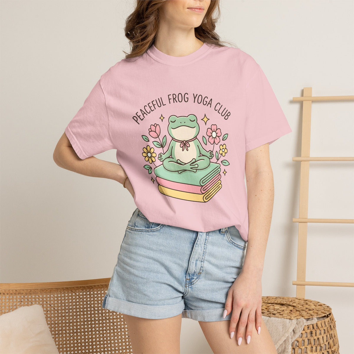 Frog Pose Shirt Yoga Wildlife Unisex Gift Cartoon Tee Asana product image 12