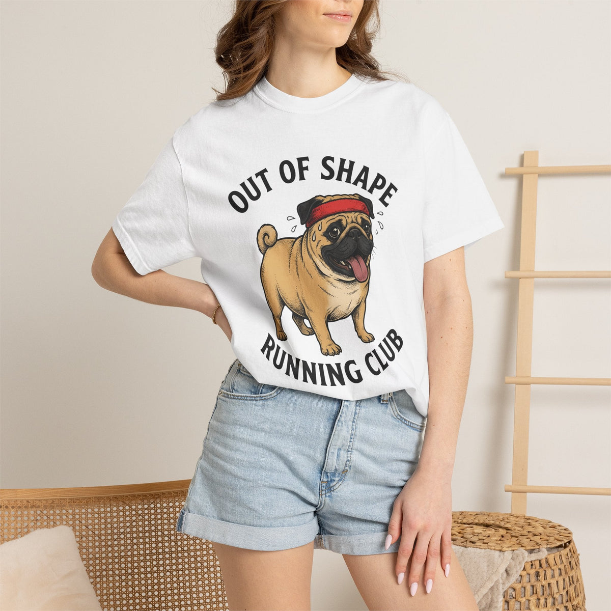 Pug Dog Shirt Sports Humor Unisex Gift Cartoon Tee T-Shirt product image 6