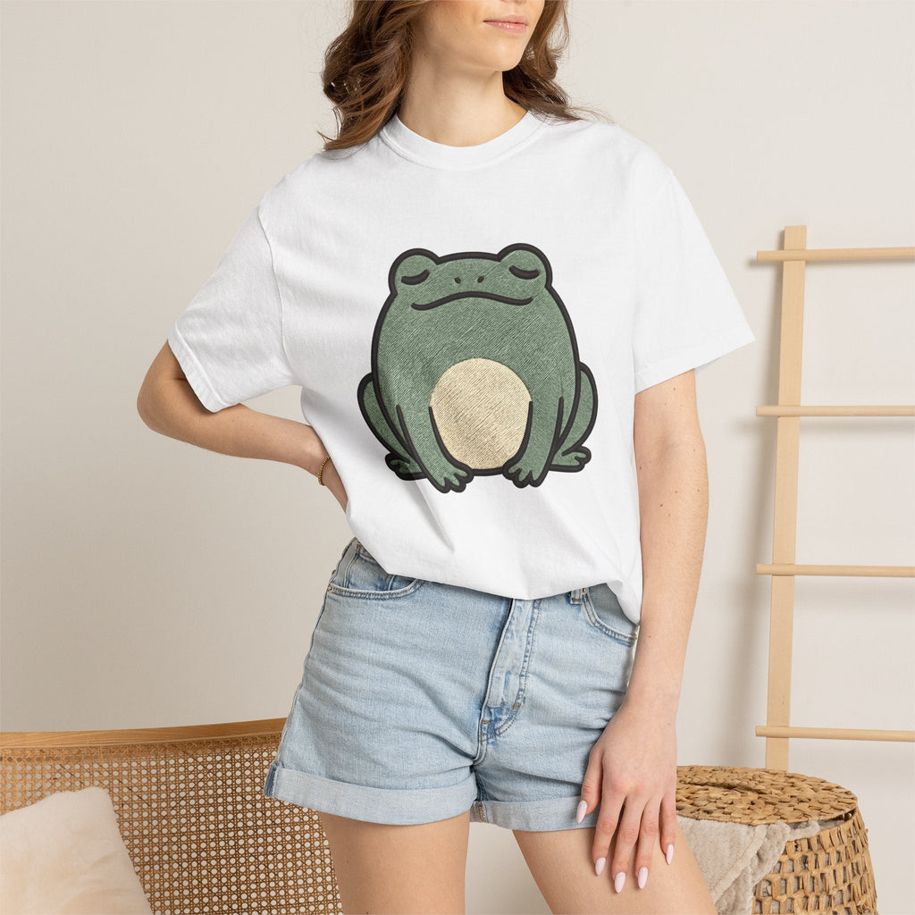 Frog Graphic Shirt Animals Nature Gift Women Embroidery Tee product image 6