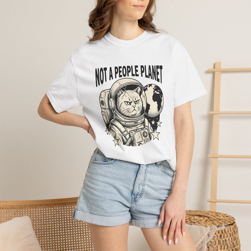 Astronaut Cat Bold T-Shirt – Space Kitty Lover Design product image 6