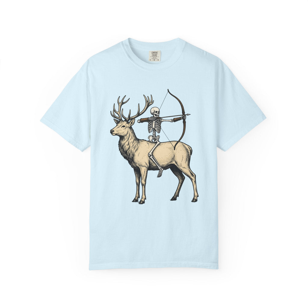 Skull Stag Antlers Retro T-Shirt – Gothic Autumn Fall product image 2