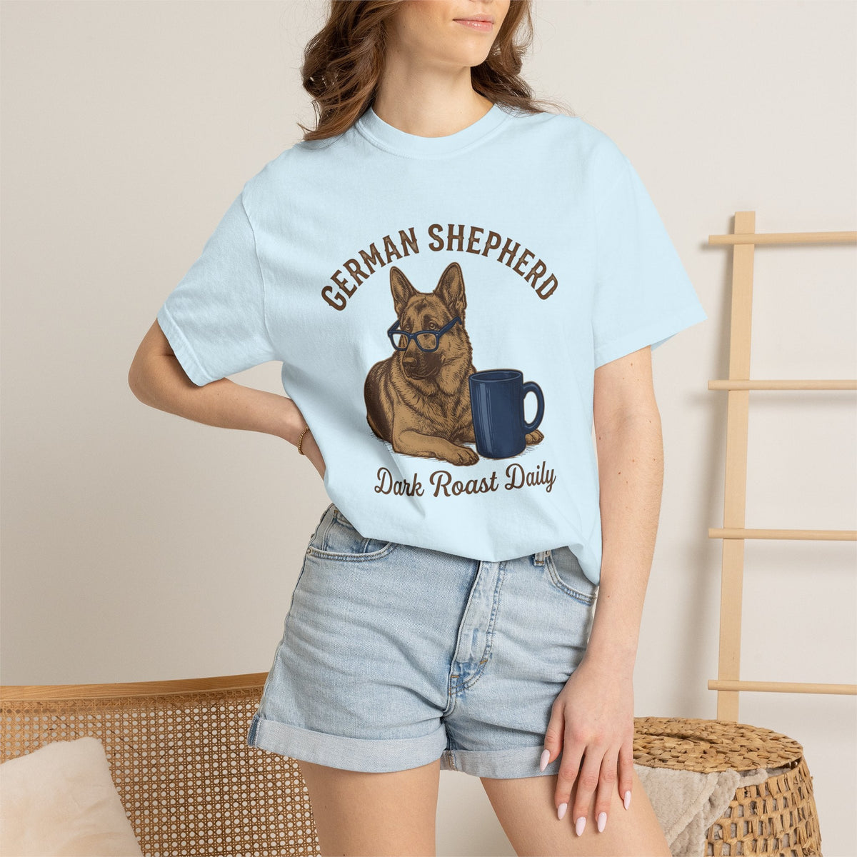 German Shepherd Pet Shirt Dog Latte Unisex Gift Classic Tee product image 9