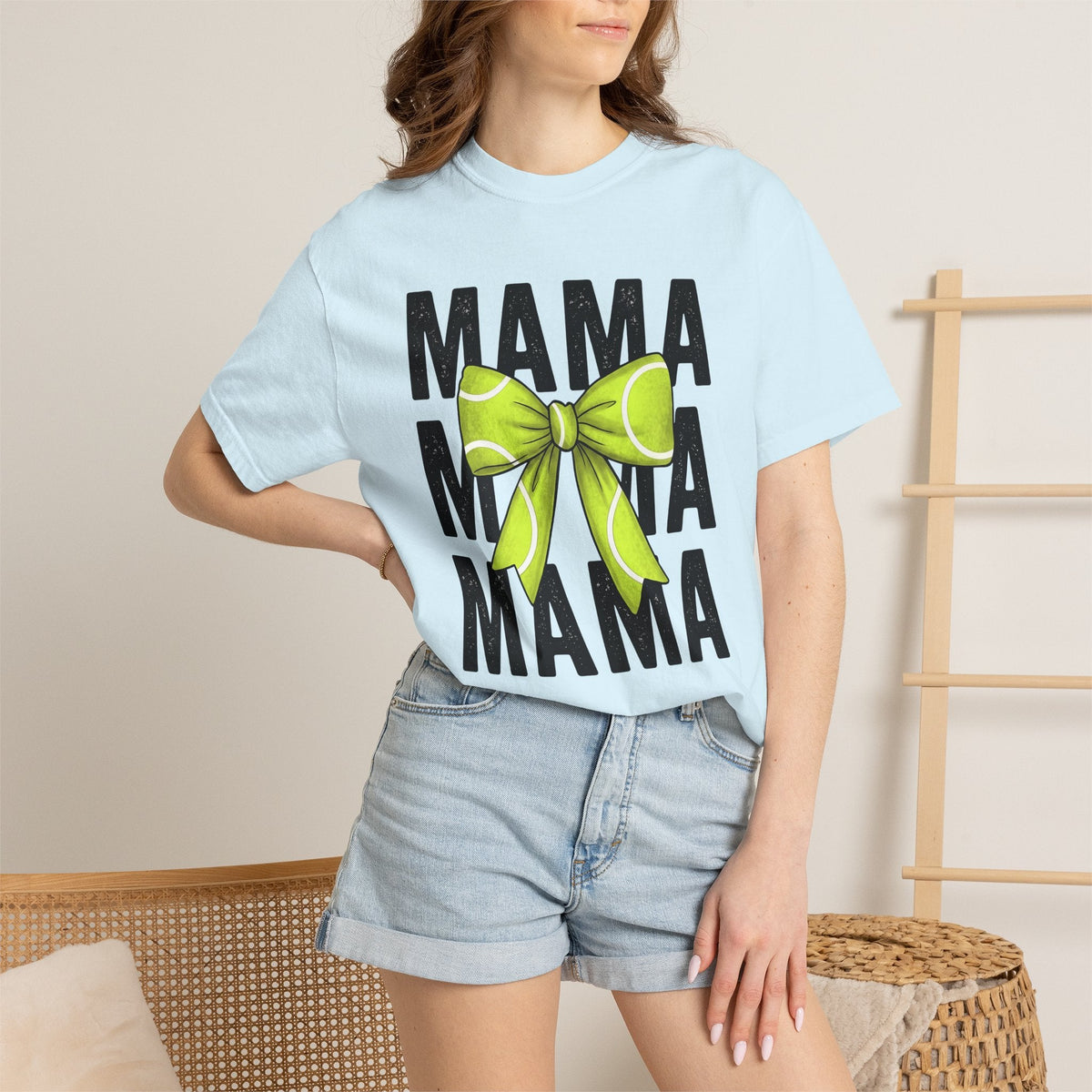 Green Knot Shirt Mom Fitness Gift for Women Sketch Tee Bow product image 9