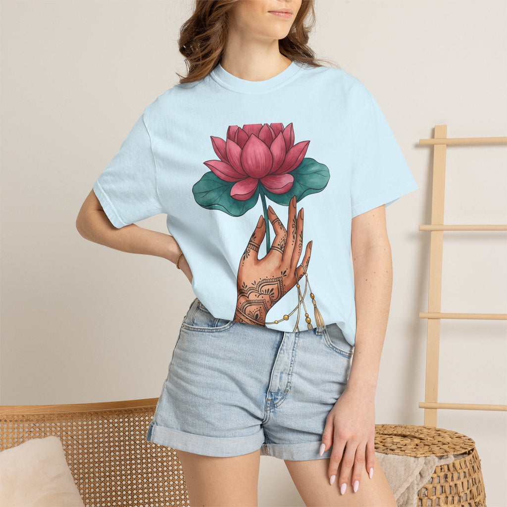 Lotus Fingers Shirt Boho Chic Spirituality Gift Women product image 9