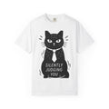 Black Cat Shirt Jokes Unisex Gift Comic Tee Kitty T-Shirt product image 1