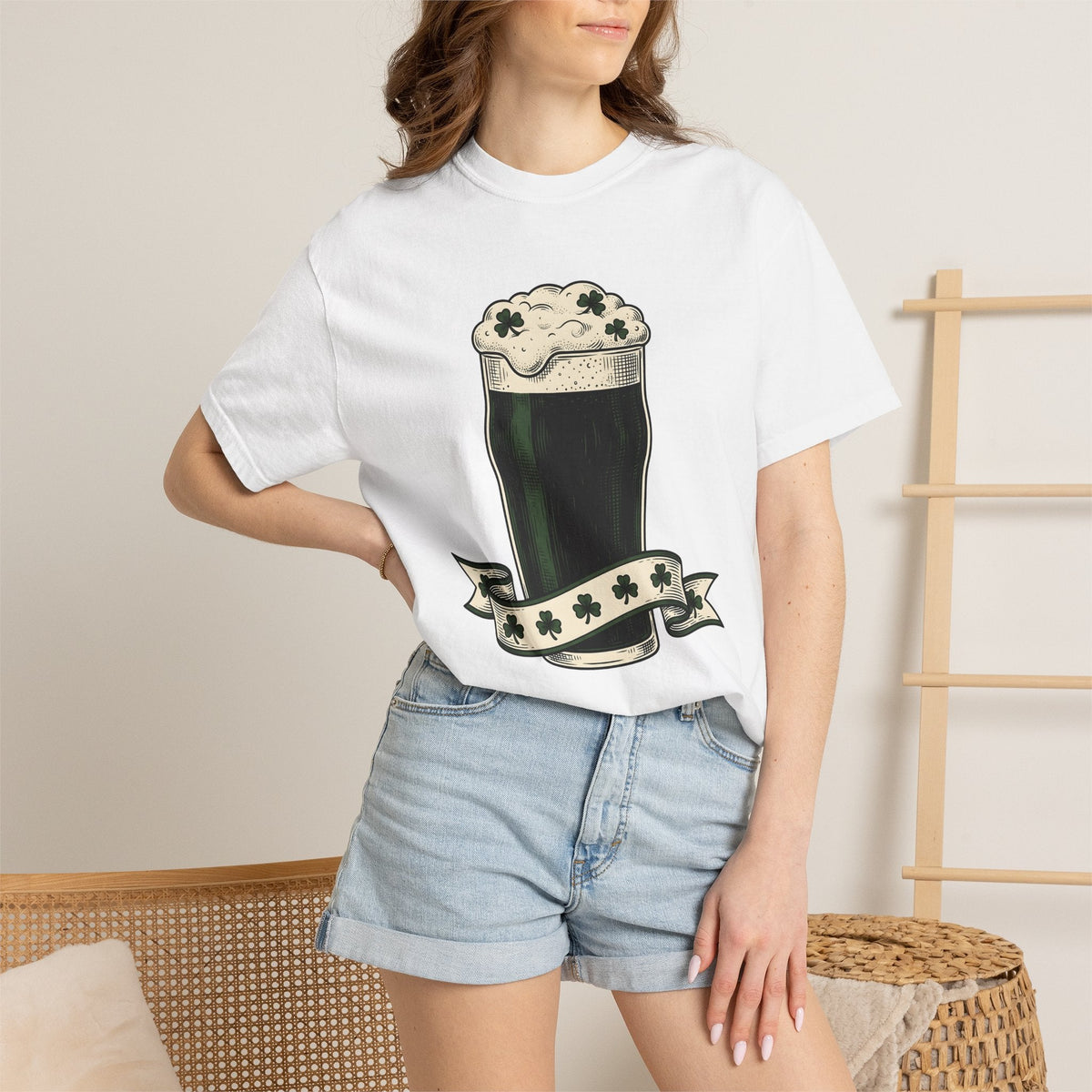 Beer Stein Shirt St Patrick's Day Brew Unisex Gift Antique Tee Mug T-Shirt Irish