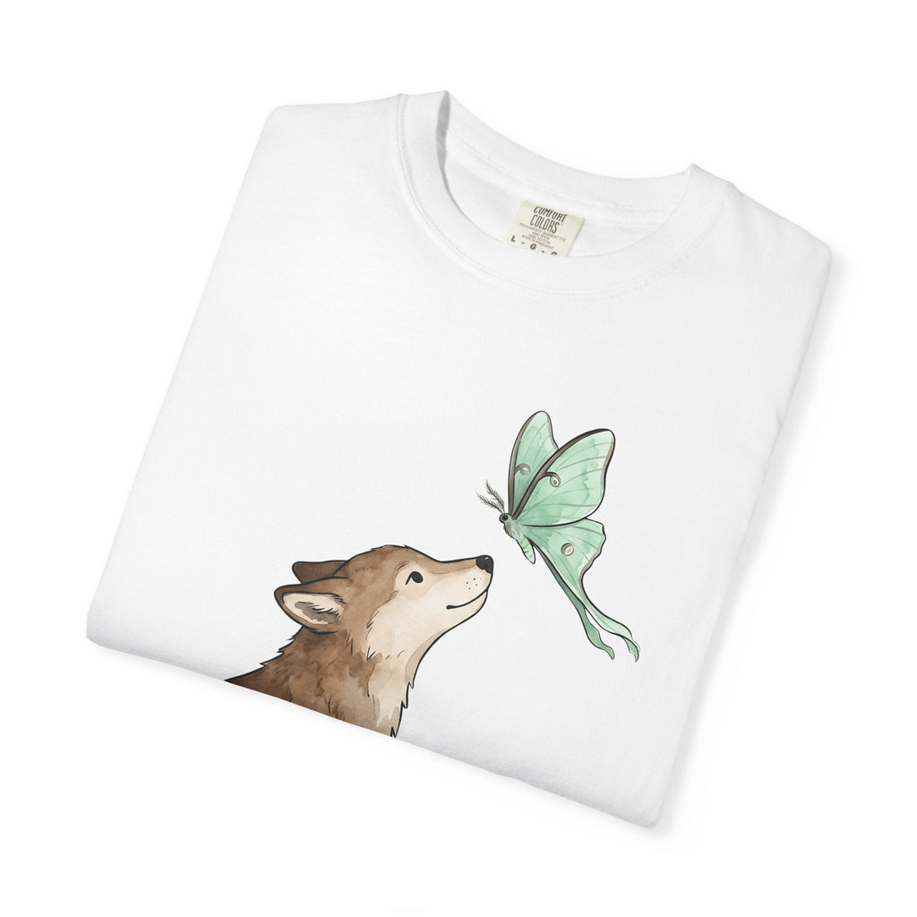 Wolf Butterfly Shirt Animals Wildlife Unisex Gift Pastel product image 5