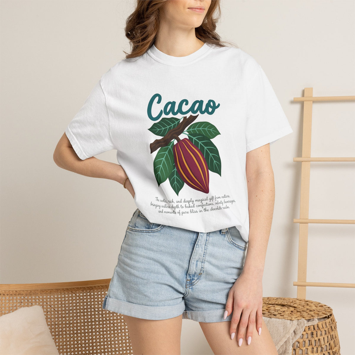 Cacao Fruit Shirt Desserts Confectionery Unisex Gift Flower product image 6