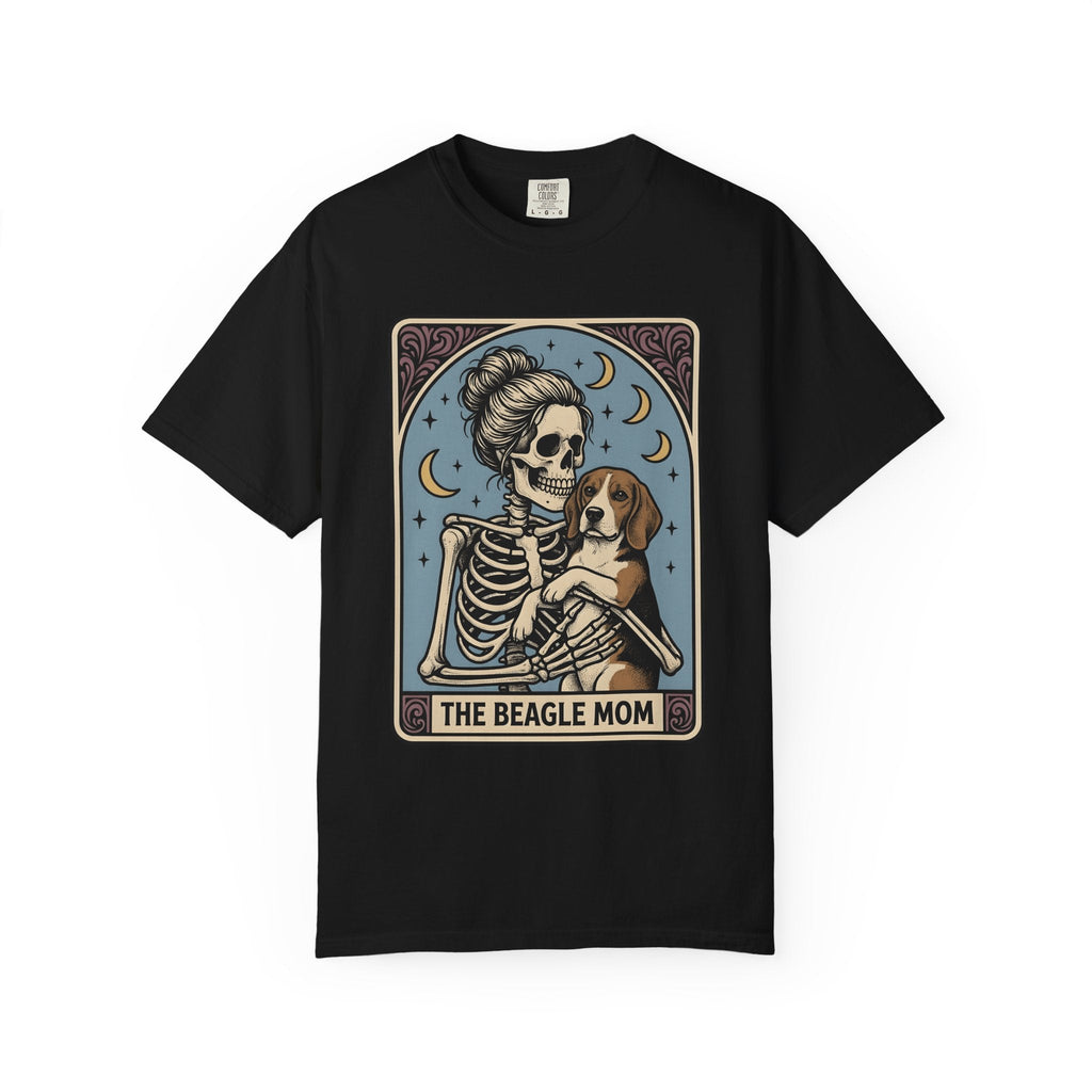 Skeleton Woman Beagle Vintage T-Shirt – Halloween Dog Mom product image 4