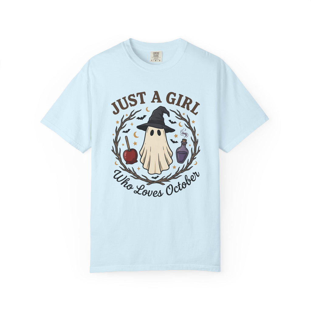 Ghost Witch Hat Shirt Halloween Fright Unisex Gift Chibi Tee Witch Hat T-Shirt