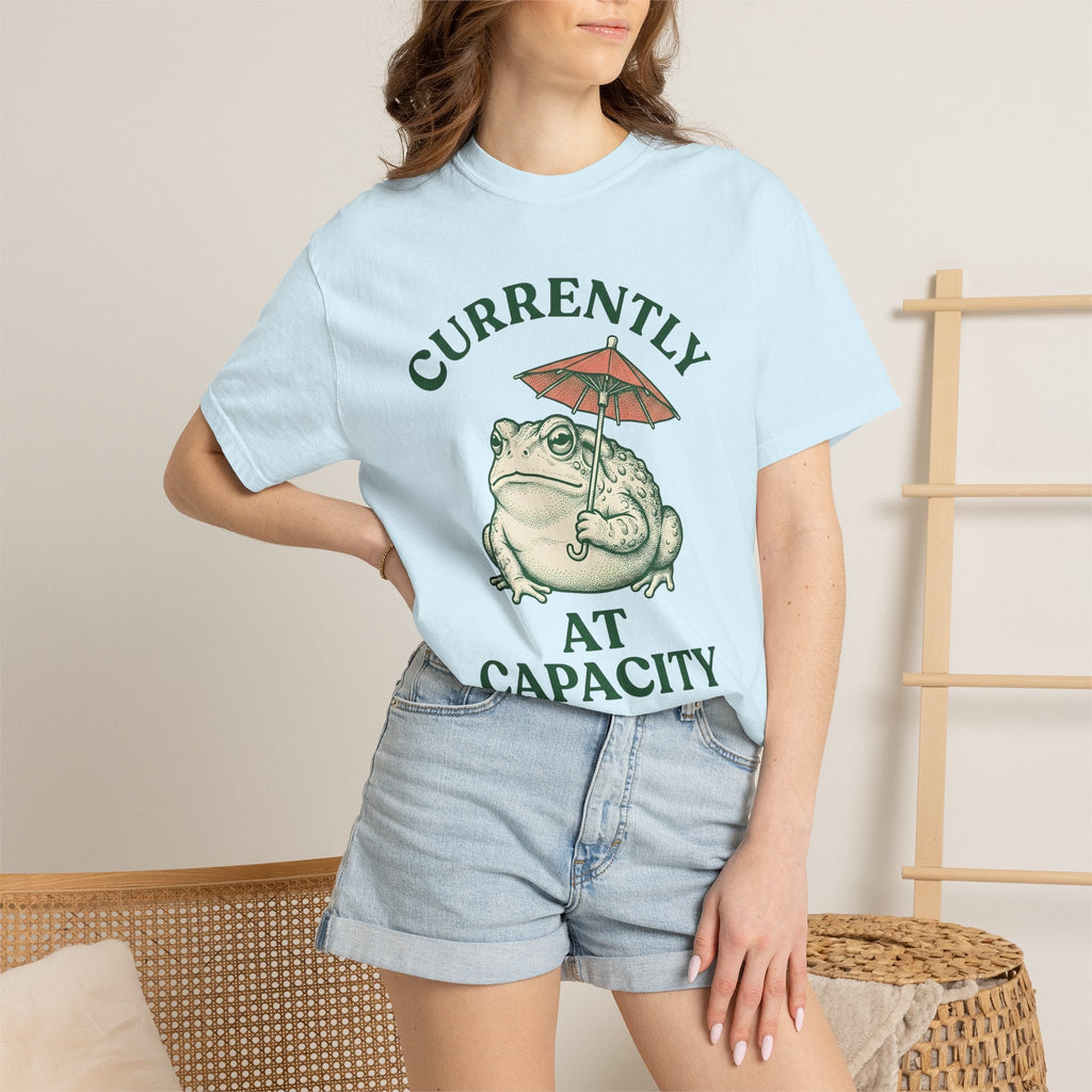 Frog Umbrella Retro T-Shirt – Funny Rainy Day Toad, Unisex product image 9