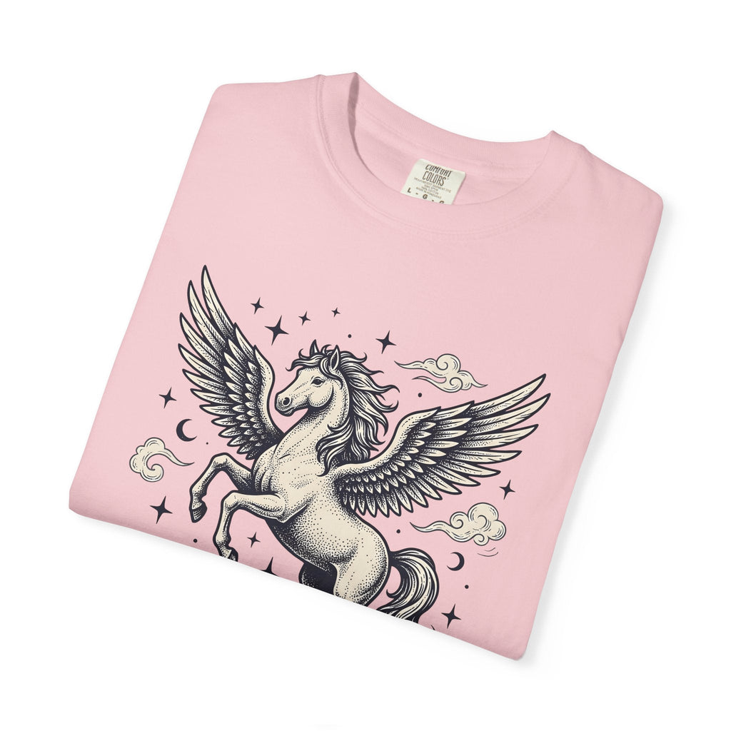 Winged Horse Shirt Fantasy Astrology Unisex Gift Ink Tee product image 11