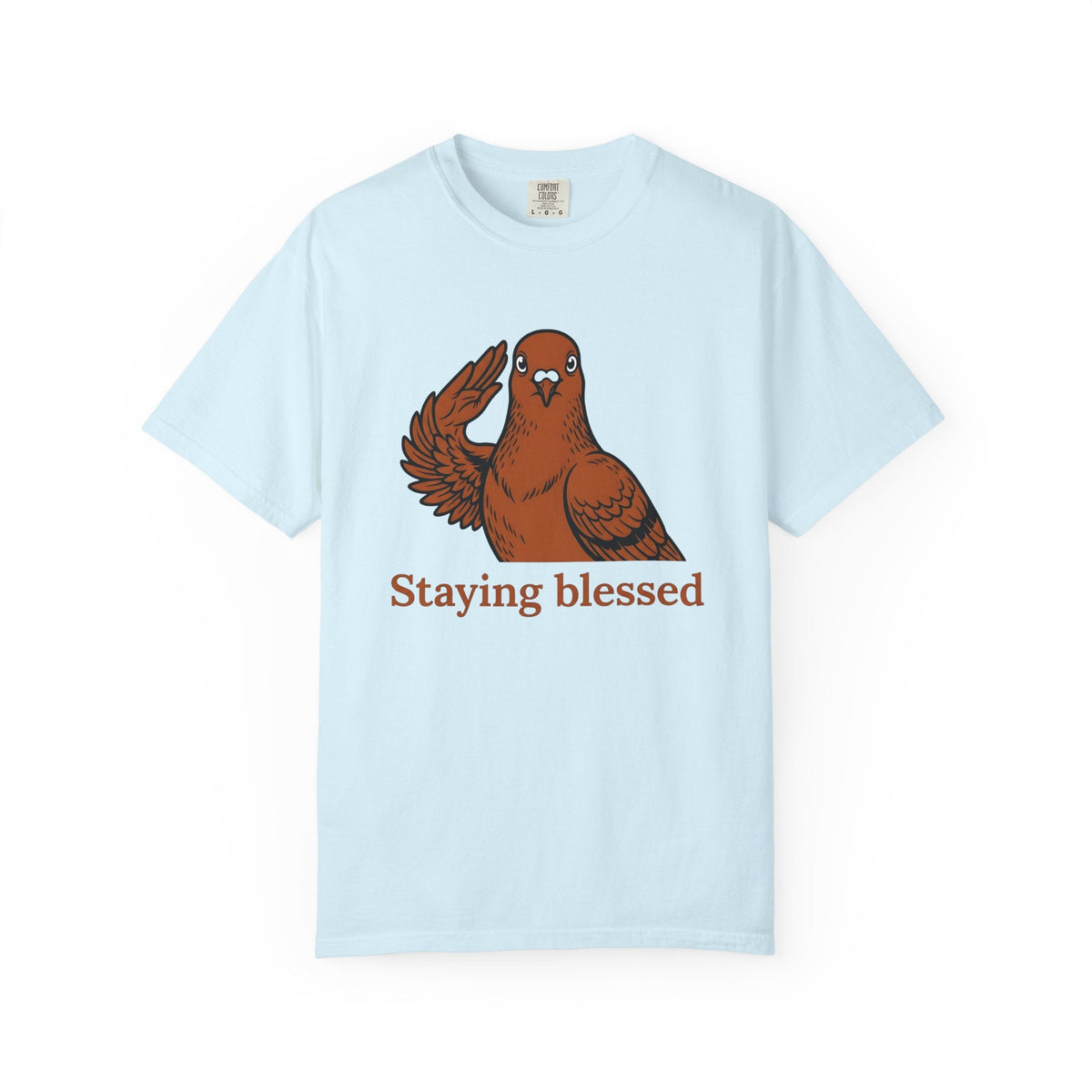 Saluting Bird Comic T-Shirt – Funny Pet Cartoon Design product image 2