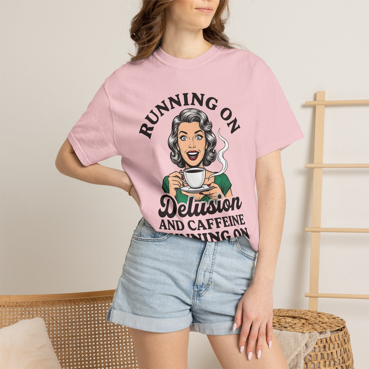 Vintage Woman Coffee Comic T-Shirt – Retro Caffeine Humor product image 12
