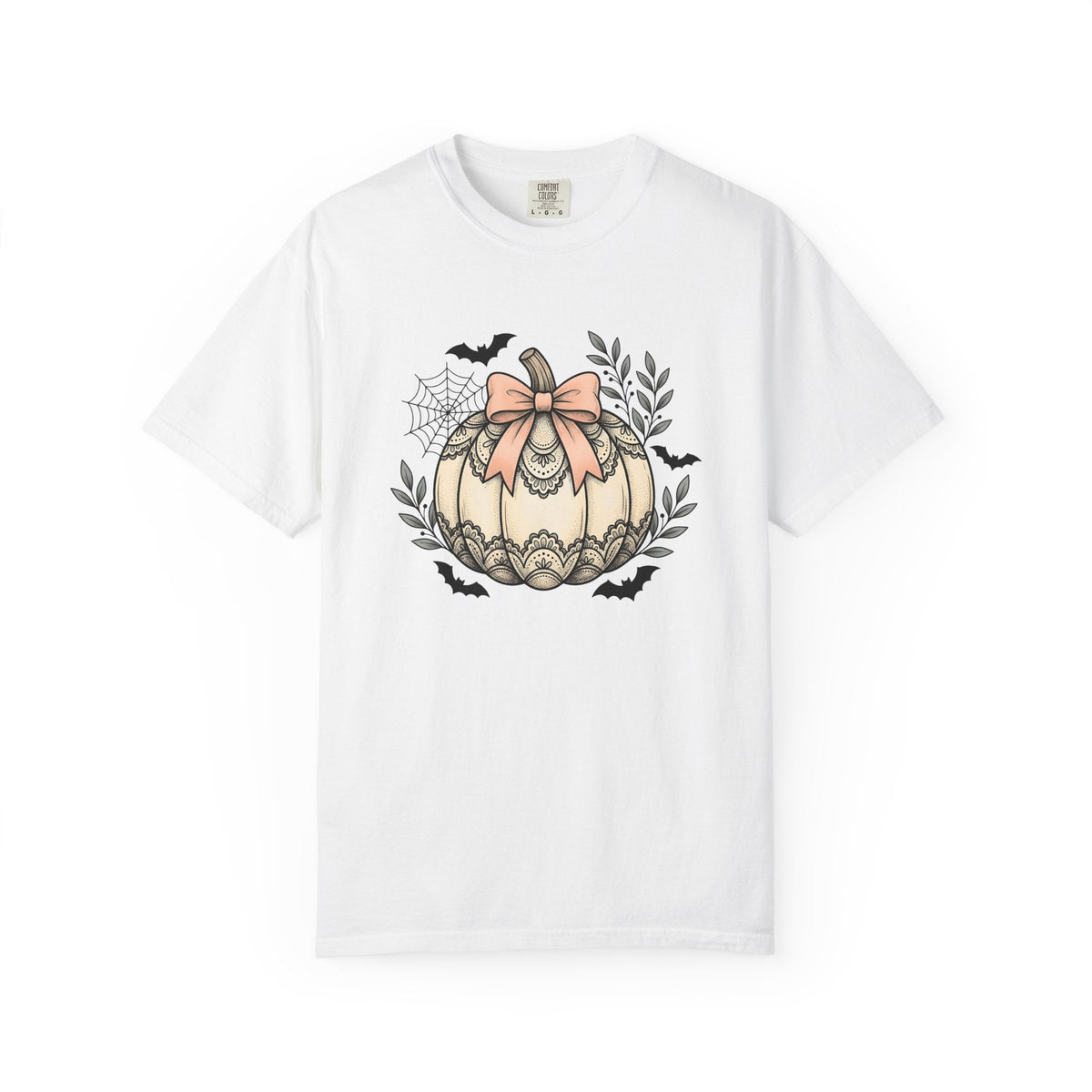 Lace Pumpkin Rustic T-Shirt – Fall Harvest Halloween product image 1