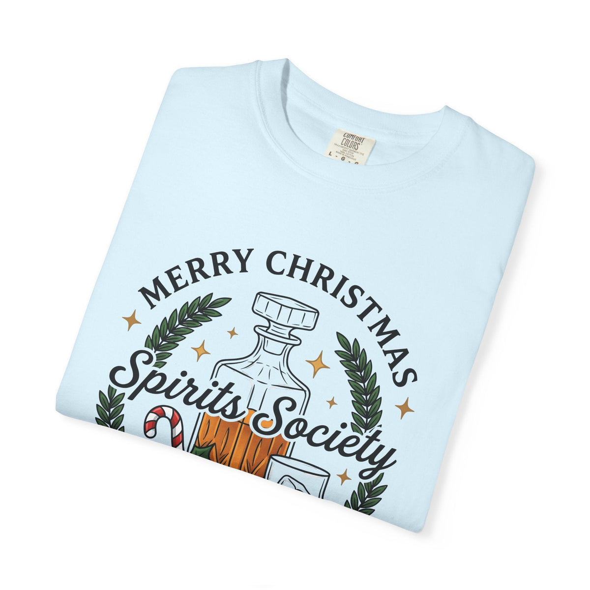 Bourbon Decanter Seasonal T-Shirt – Christmas Holiday Drink product image 8
