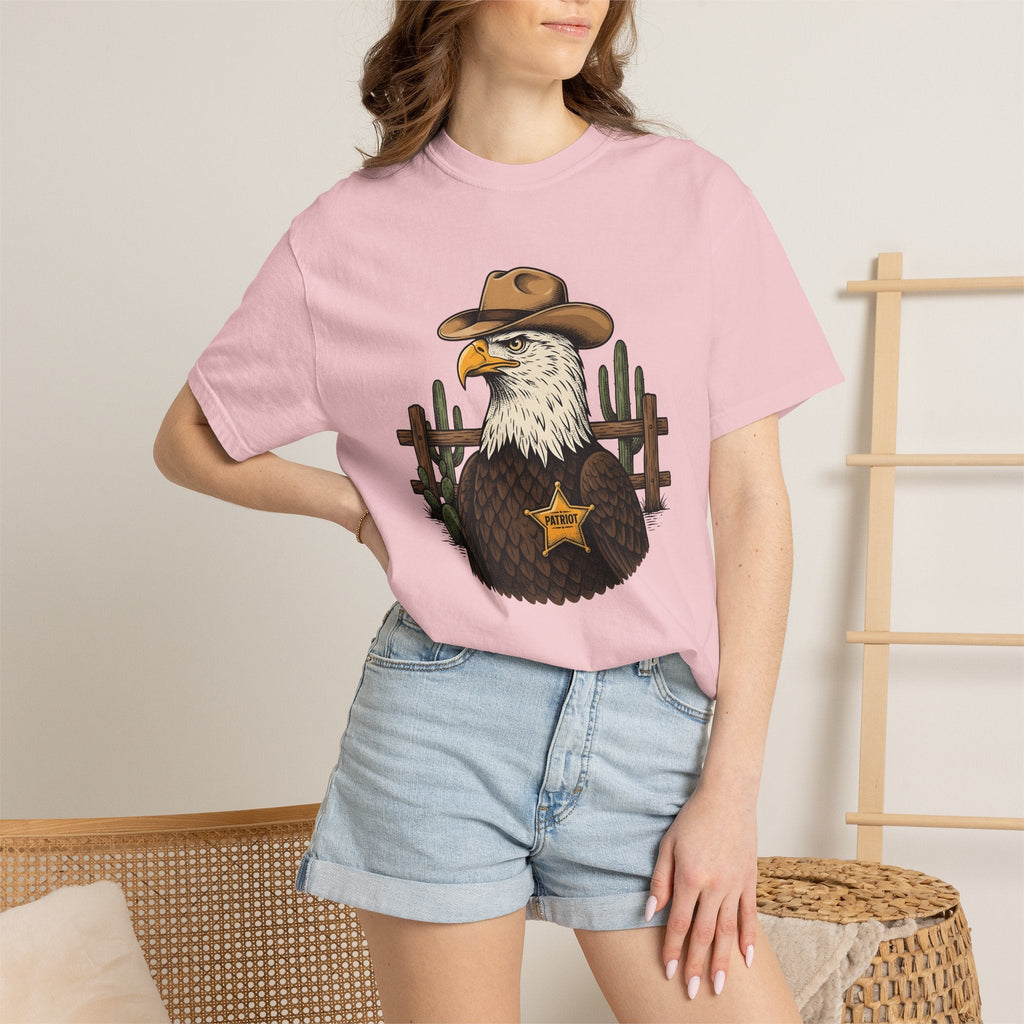 Eagle Cowboy Shirt Patriot Western Unisex Gift Vintage Tee product image 12