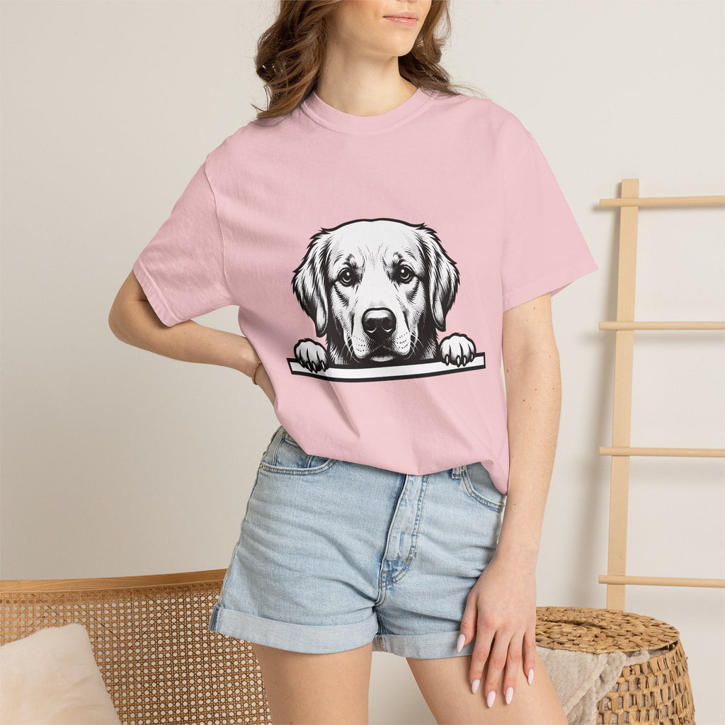 Golden Retriever Shirt Dog Pets Gift Women Line Art Tee product image 12