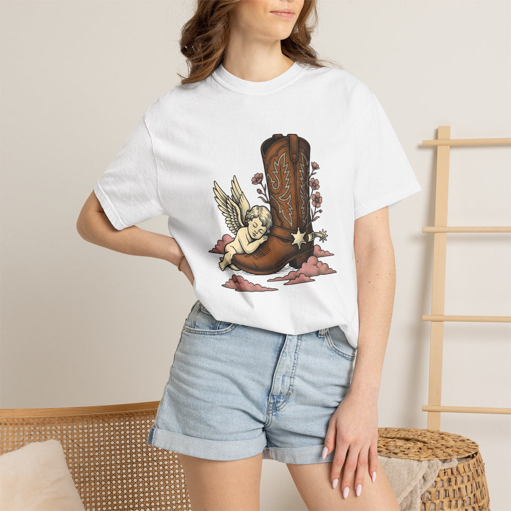 Cowboy Boot Cherub Shirt Valentine Western Unisex Gift product image 6