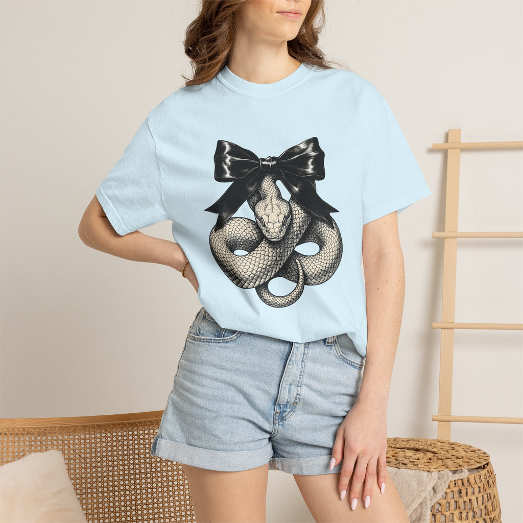 Serpent Bow Shirt Boho Chic Occult Unisex Gift Dark Tee product image 9