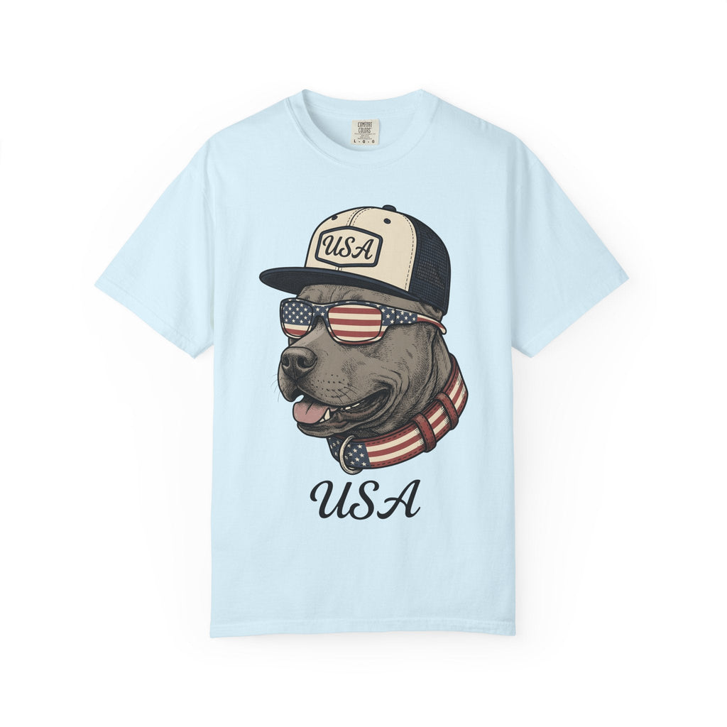 Flag Dog Shirt America Gift Women Classic Tee Bulldog product image 2