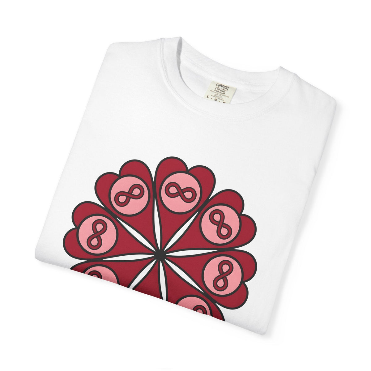 Love Mandala Shirt Boho Chic Romance Unisex Gift Simple Tee product image 5