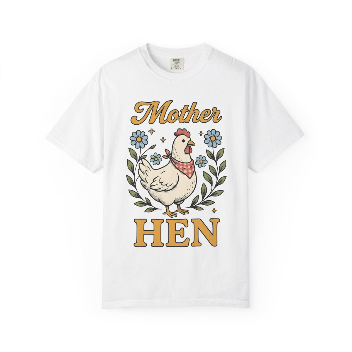 Hen Old School T-Shirt – Chicken Mom Ranch Life, Women product image 1