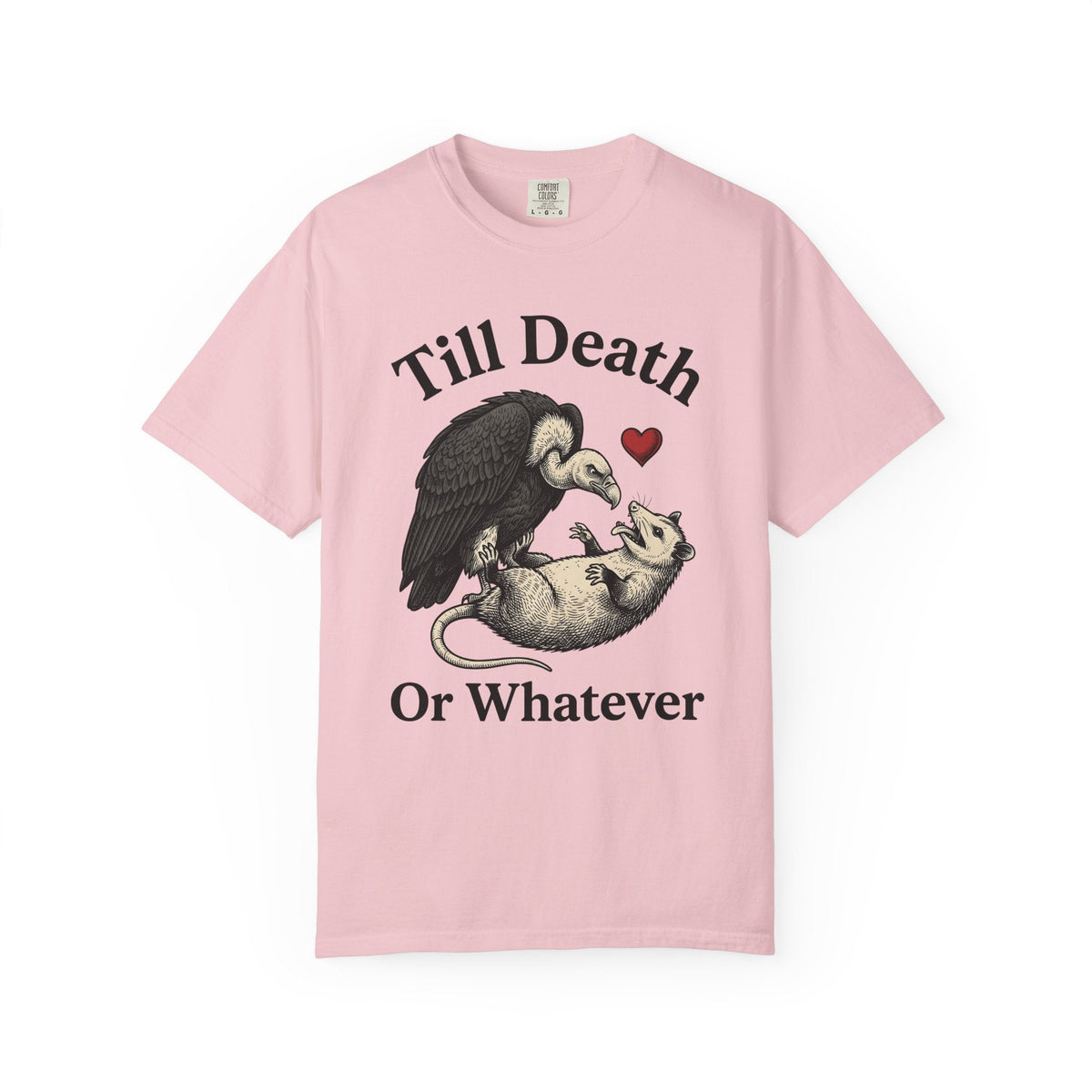 Vulture Opossum Shirt Animals Gothic Gift Women Ink Tee product image 3
