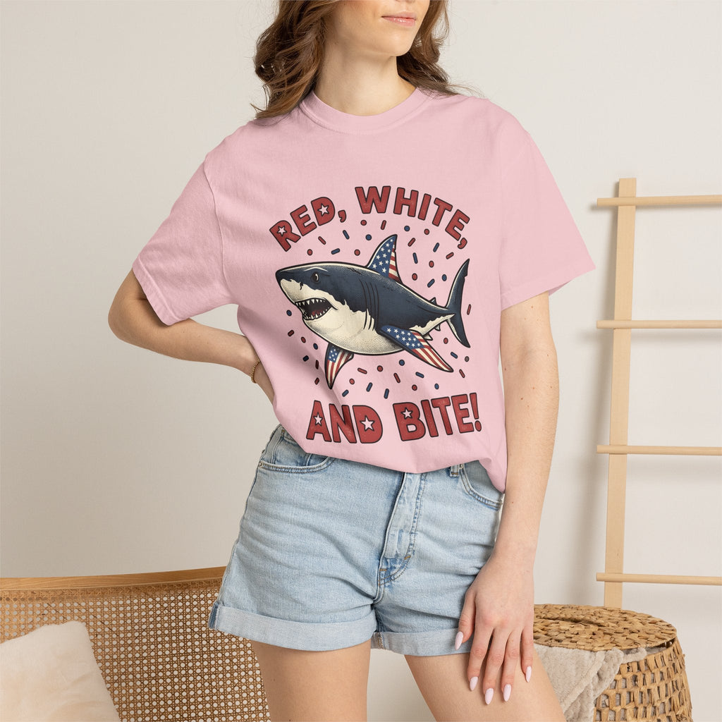 Freedom Shark Shirt 4th Of July Creatures Gift Women product image 12