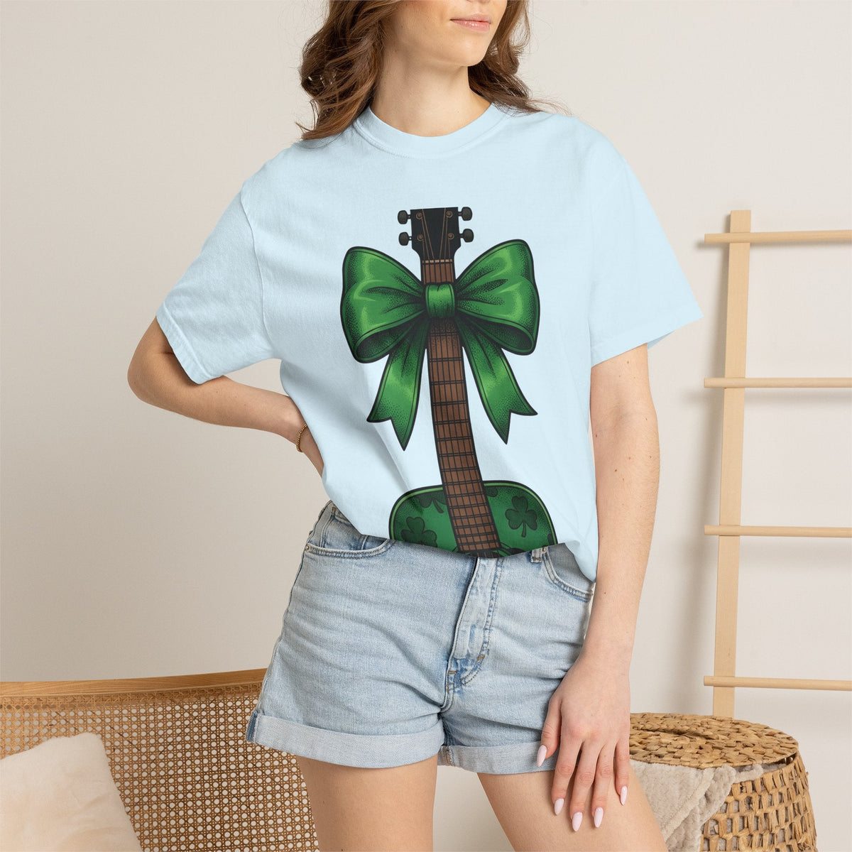 Shamrock Guitar Shirt Cowgirl Sound Gift for Women Rustic product image 9