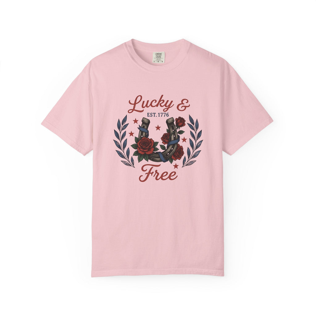 Horseshoe Petals Shirt America Liberty Unisex Gift product image 3