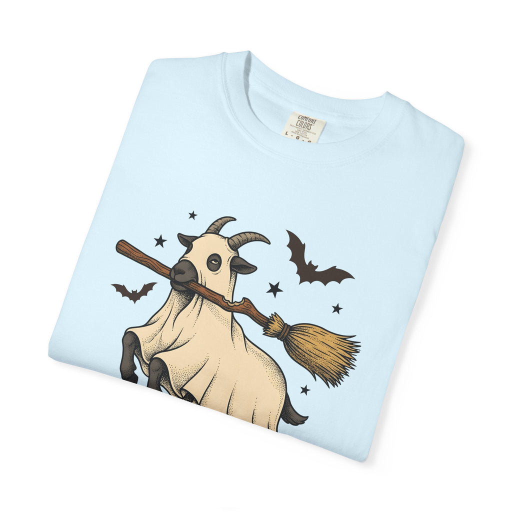 Goat Mask Shirt Halloween Barnyard Unisex Gift Old School product image 9