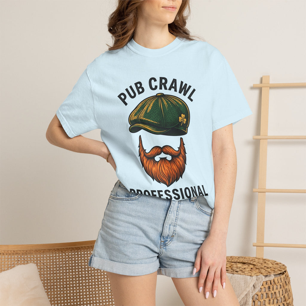 Leprechaun Hat Beard Shirt St Patrick's Day Drinking Unisex Gift Vintage Tee Top