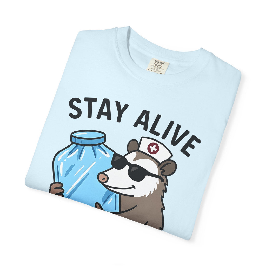 Opossum Nurse Shirt Nurses Humor Unisex Gift Cartoon Tee product image 8