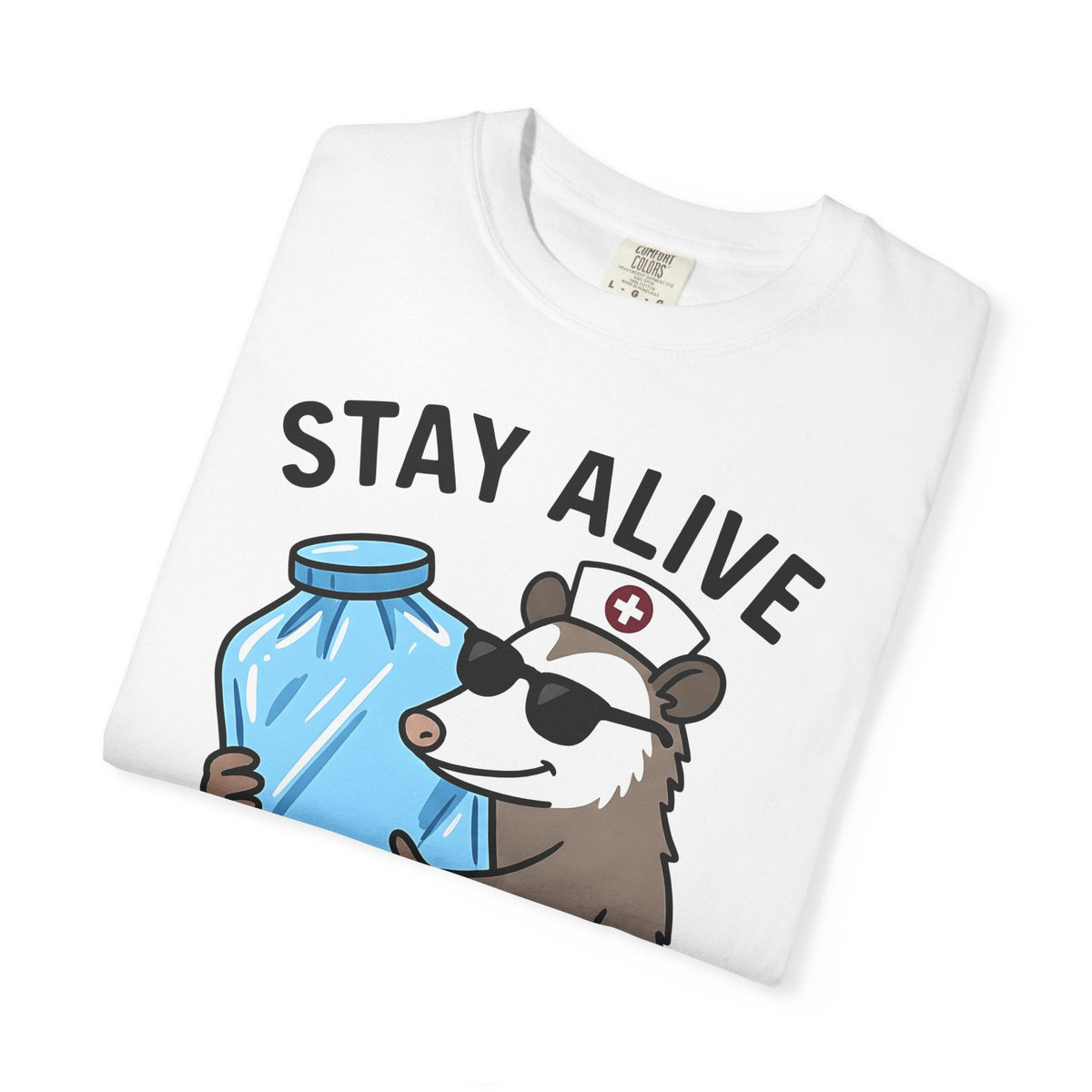 Opossum Nurse Shirt Nurses Humor Unisex Gift Cartoon Tee product image 5